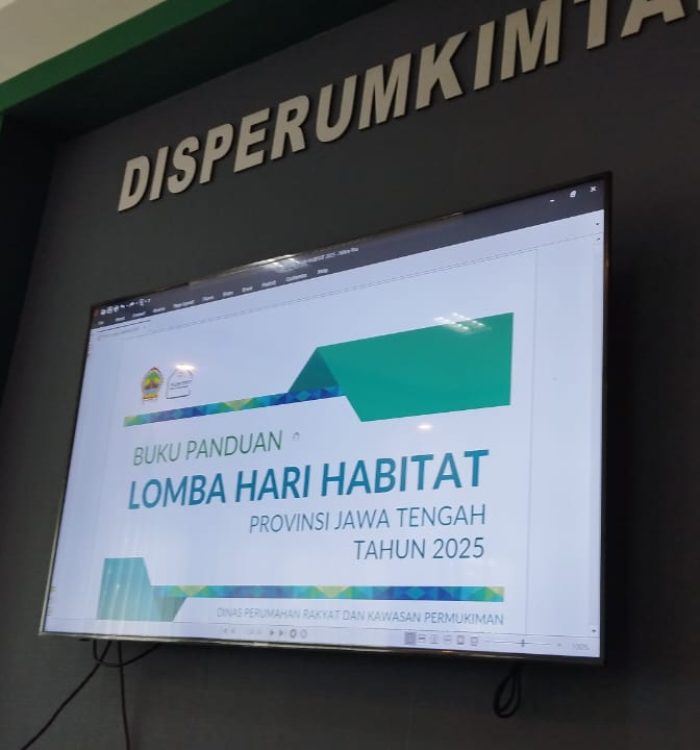 Rakor Lomba Habitat Provinsi Jateng 2025 di Disperumkimtan